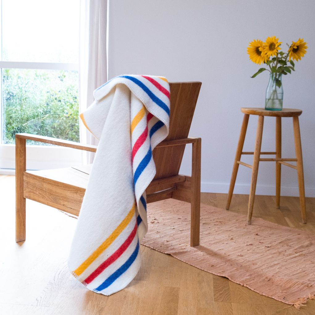 CAMP | Kinderdecke ohne Fransen | 130x100cm