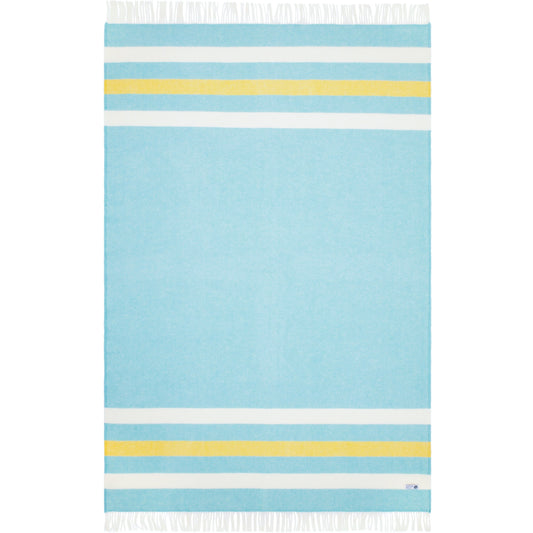 Türkise Decke mit Muster