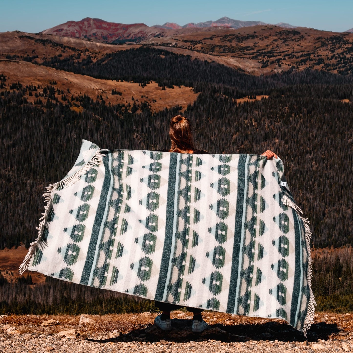 Kuscheldecke mit Farben für warme und kalte Tage