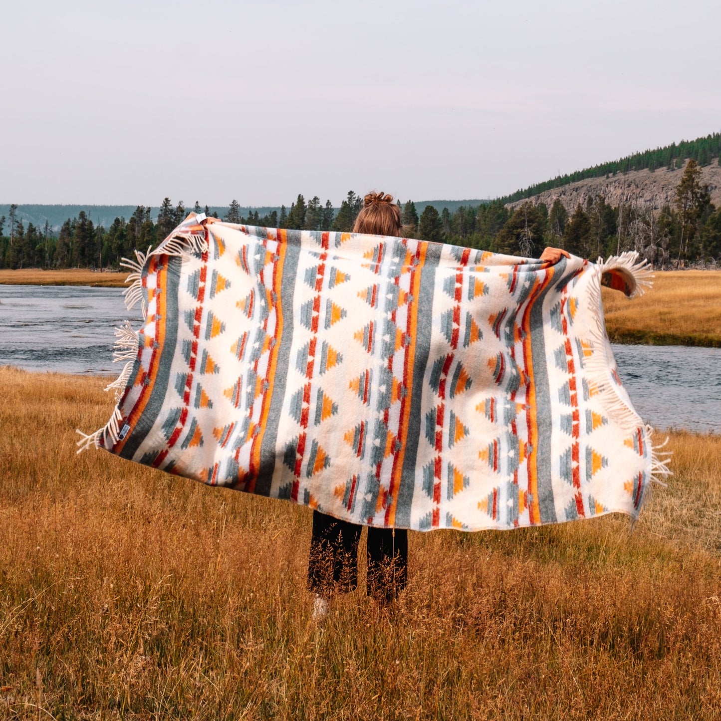 Kuscheldecke aus reiner Schurwolle