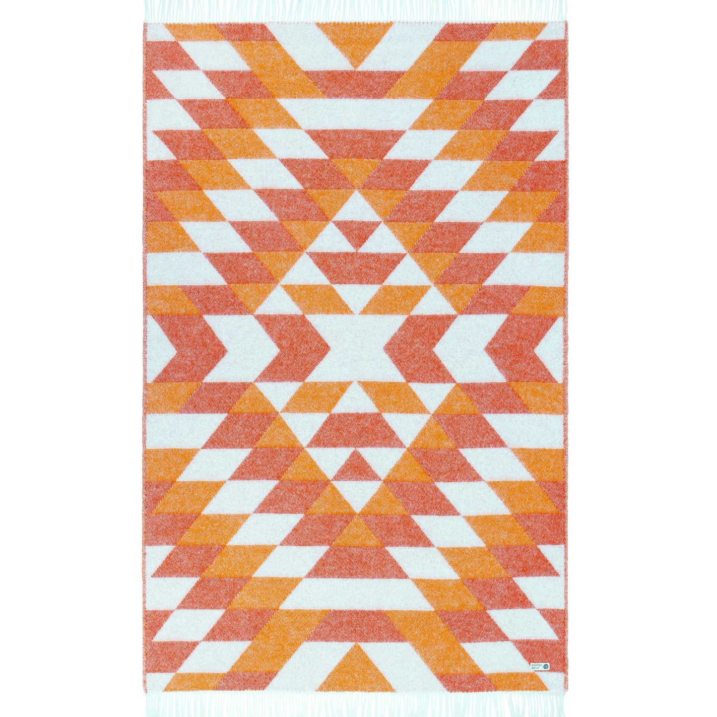 DUNE | Wolldecke rot-orange | 130x200cm