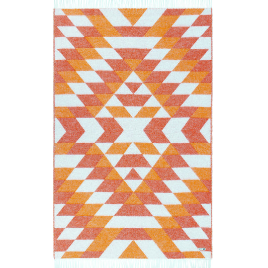 DUNE | Wolldecke rot-orange | 130x200cm