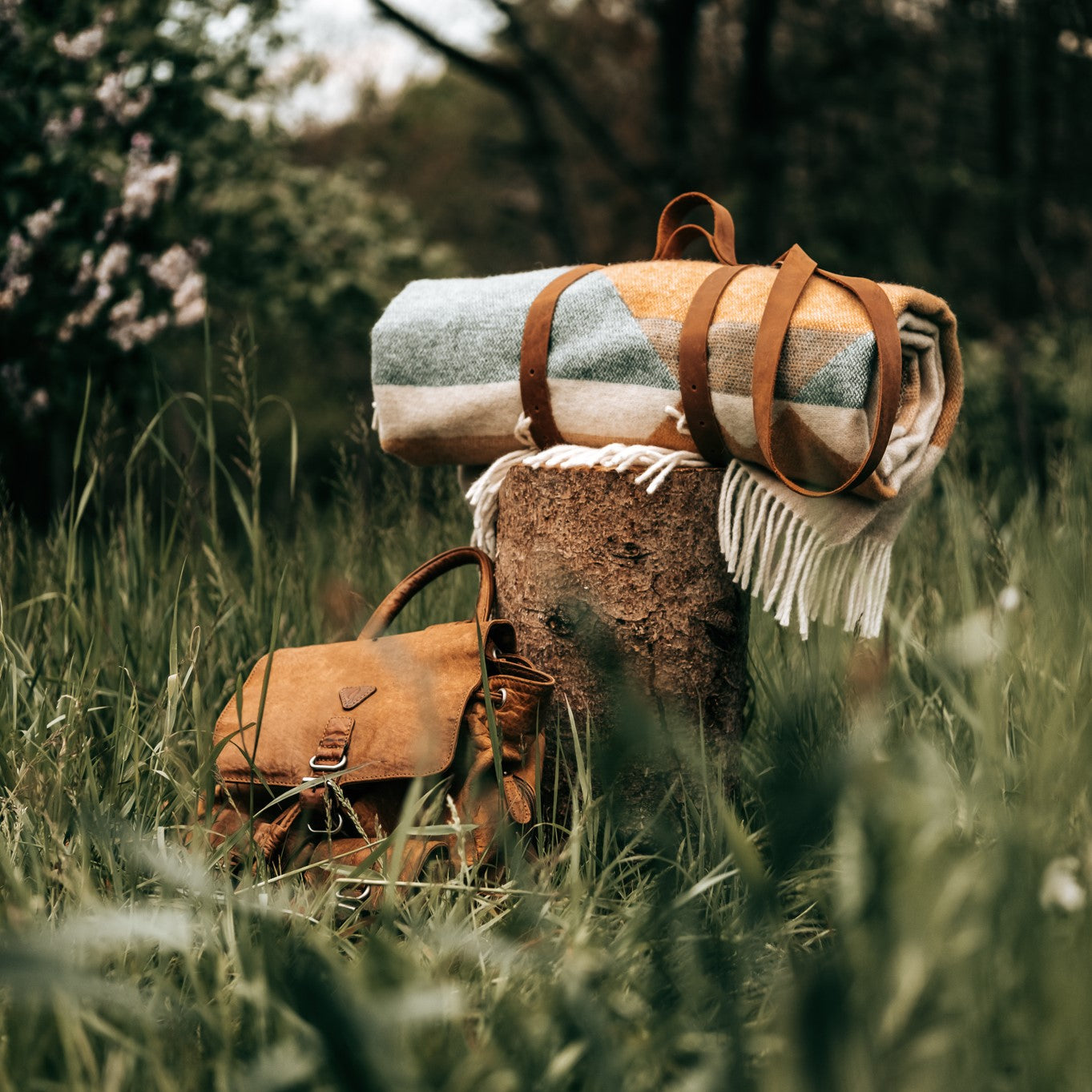 Nachhaltige Picknickdecke für Camping, Reisen und für Zuhause als gemütliche Sofadecke. 